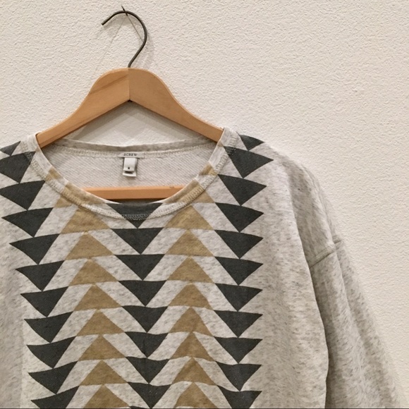 J. Crew Sweaters - J.Crew Metallic Geometric Sweatshirt